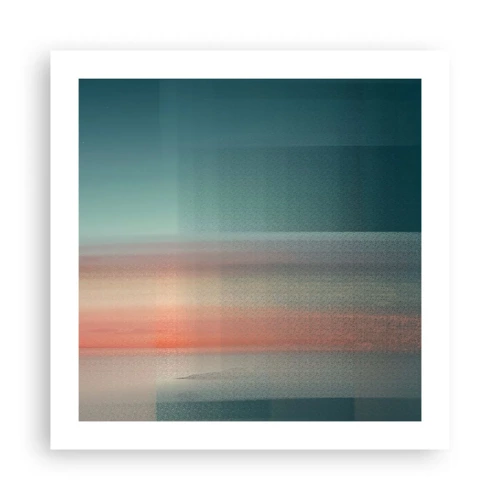 Affiche - Poster - Résumé : vagues de lumière - 50x50 cm