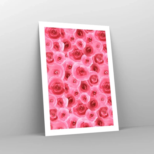 Affiche - Poster - Roses en-haut et en-bas - 50x70 cm