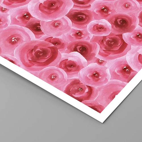 Affiche - Poster - Roses en-haut et en-bas - 50x70 cm