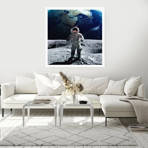 Affiche - Poster - Salutations de la lune - 30x30 cm