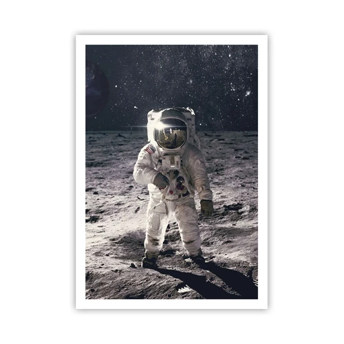 Affiche - Poster - Salutations de la lune - 70x100 cm