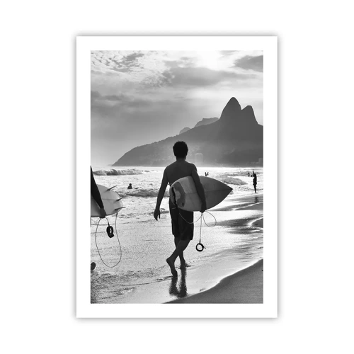 Affiche - Poster - Samba sur une vague - 50x70 cm