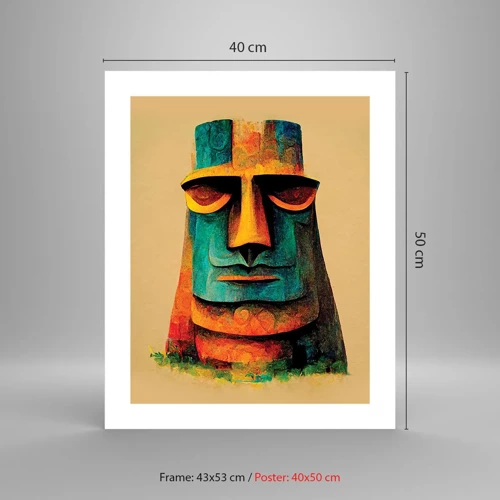 Affiche - Poster - Statuesque et sympathique - 40x50 cm