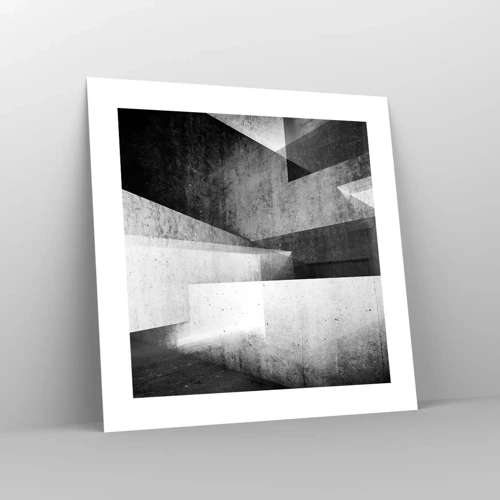 Affiche - Poster - Structure de l'espace - 40x40 cm