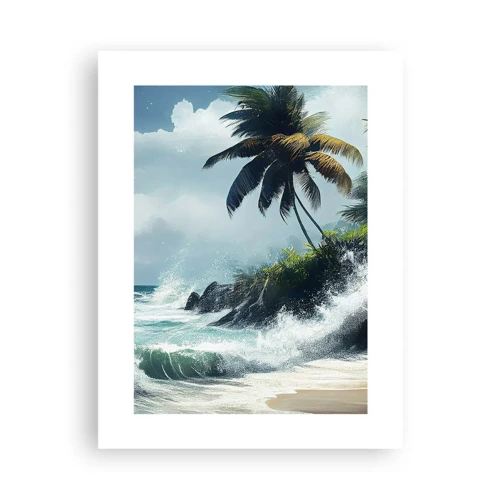 Affiche - Poster - Sur une côte tropicale - 30x40 cm