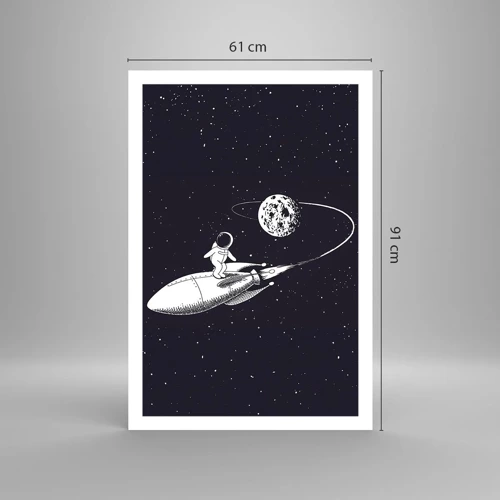 Affiche - Poster - Surfeur de l'espace - 61x91 cm