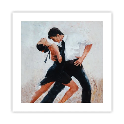 Affiche - Poster - Tango de mes rêves et pensées - 40x40 cm