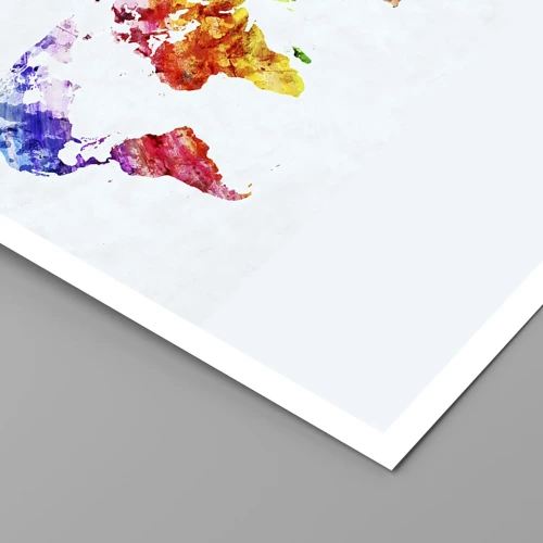 Affiche - Poster - Toutes les couleurs du monde - 30x30 cm