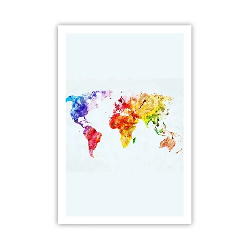 Affiche - Poster - Toutes les couleurs du monde - 61x91 cm