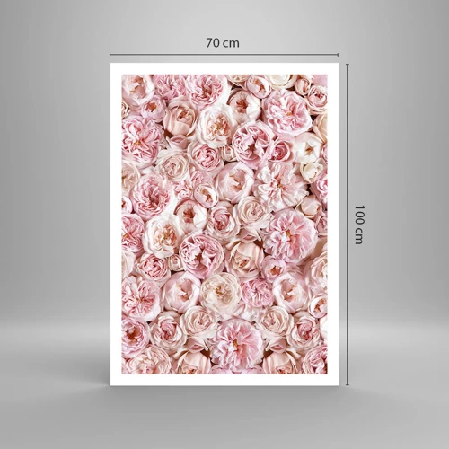 Affiche - Poster - Un lit de roses - 70x100 cm