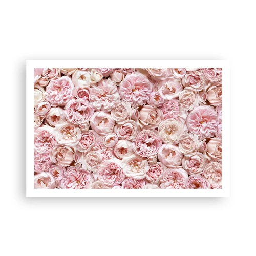 Affiche - Poster - Un lit de roses - 91x61 cm