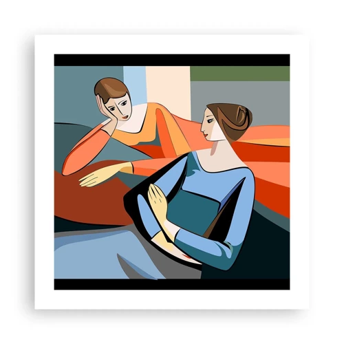 Affiche - Poster - Un moment de confiance - 50x50 cm