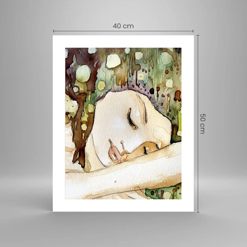 Affiche - Poster - Un rêve violet émeraude - 40x50 cm