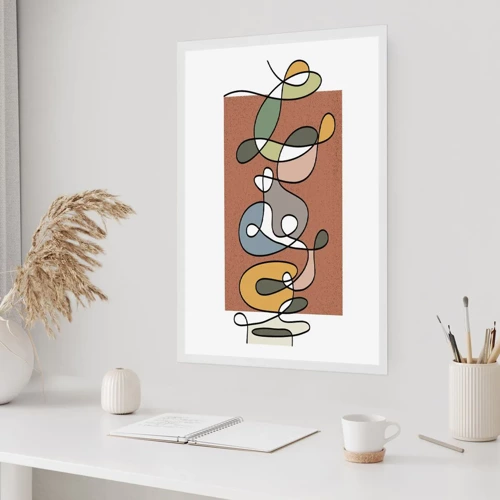 Affiche - Poster - Une abstraction qui mérite le sourire - 30x40 cm