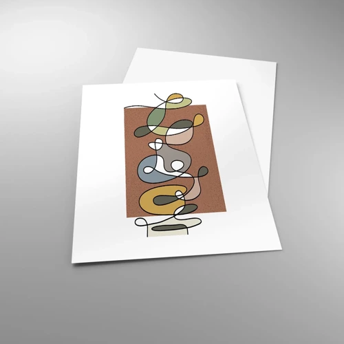 Affiche - Poster - Une abstraction qui mérite le sourire - 50x70 cm