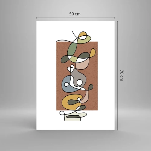 Affiche - Poster - Une abstraction qui mérite le sourire - 50x70 cm