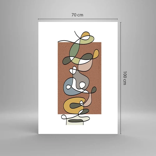 Affiche - Poster - Une abstraction qui mérite le sourire - 70x100 cm