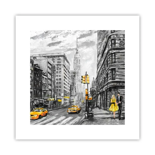 Affiche - Poster - Une histoire new-yorkaise - 30x30 cm