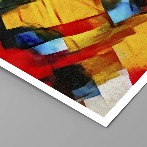 Affiche - Poster - Une superposition multicolore - 50x70 cm