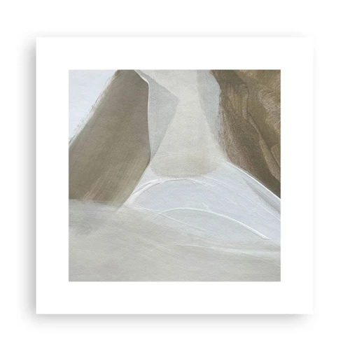 Affiche - Poster - Une vague de blanc - 30x30 cm