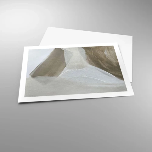 Affiche - Poster - Une vague de blanc - 70x50 cm