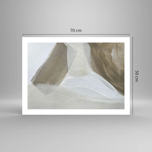 Affiche - Poster - Une vague de blanc - 70x50 cm