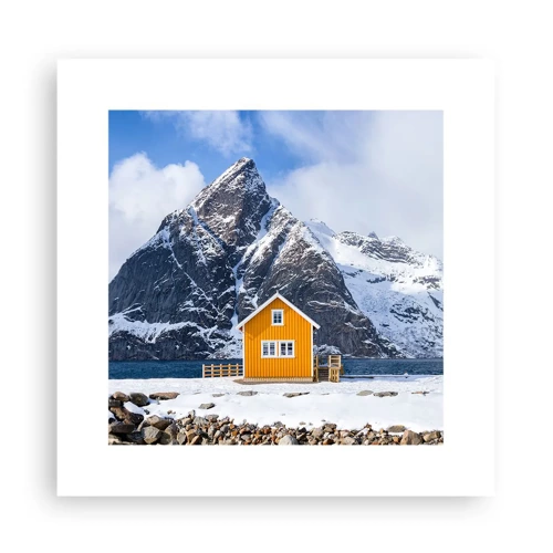 Affiche - Poster - Vacances scandinaves - 30x30 cm