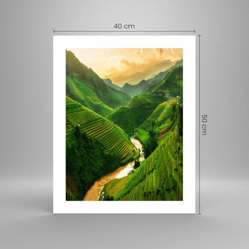 Affiche - Poster - Vallée vietnamienne - 40x50 cm