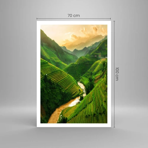 Affiche - Poster - Vallée vietnamienne - 70x100 cm