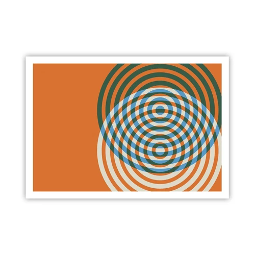 Affiche - Poster - Variation circulaire abstraite - 100x70 cm