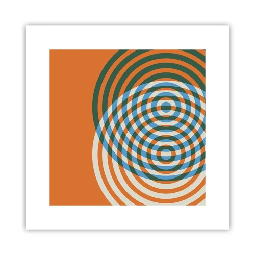 Affiche - Poster - Variation circulaire abstraite - 30x30 cm