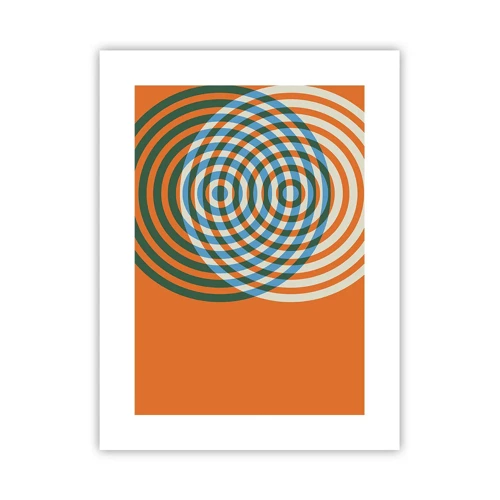 Affiche - Poster - Variation circulaire abstraite - 30x40 cm