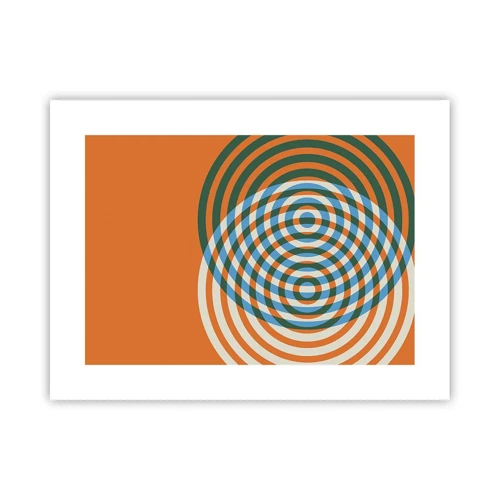 Affiche - Poster - Variation circulaire abstraite - 40x30 cm