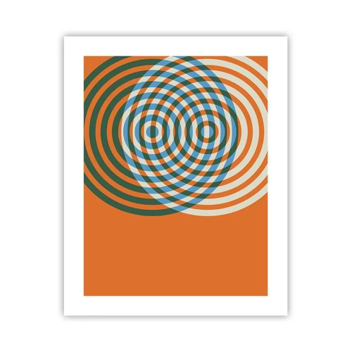 Affiche - Poster - Variation circulaire abstraite - 40x50 cm