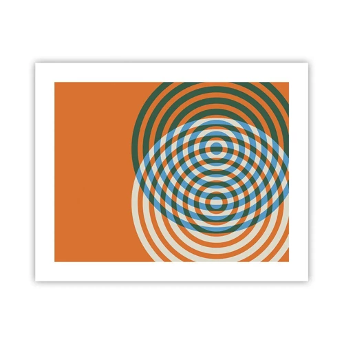 Affiche - Poster - Variation circulaire abstraite - 50x40 cm