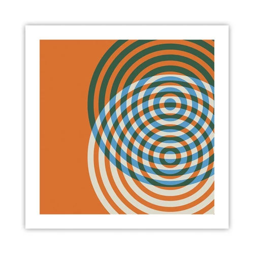 Affiche - Poster - Variation circulaire abstraite - 50x50 cm