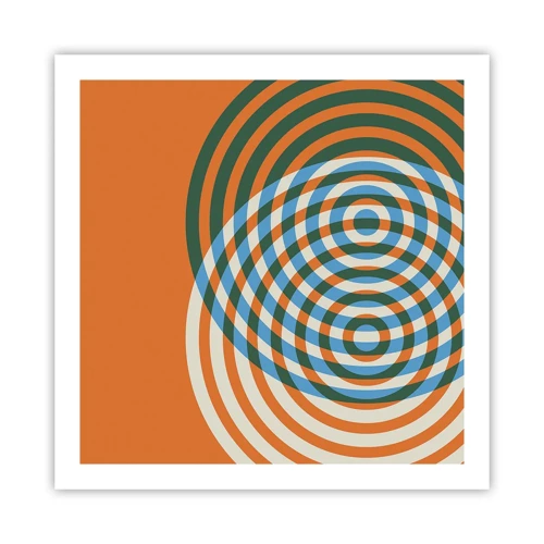 Affiche - Poster - Variation circulaire abstraite - 60x60 cm