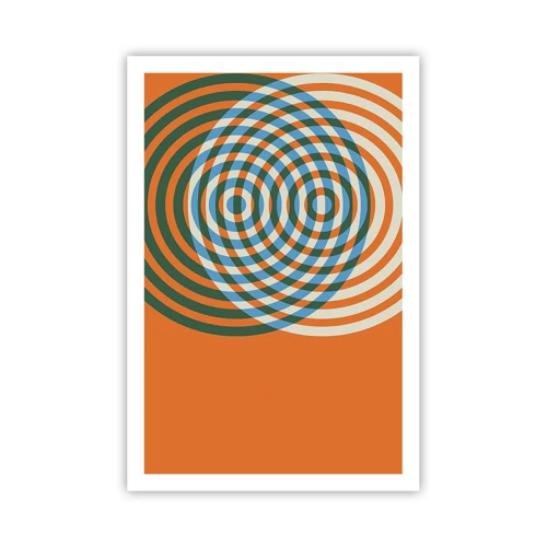 Affiche - Poster - Variation circulaire abstraite - 61x91 cm