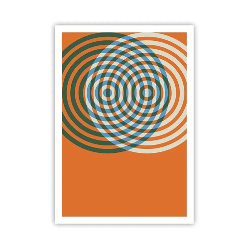 Affiche - Poster - Variation circulaire abstraite - 70x100 cm