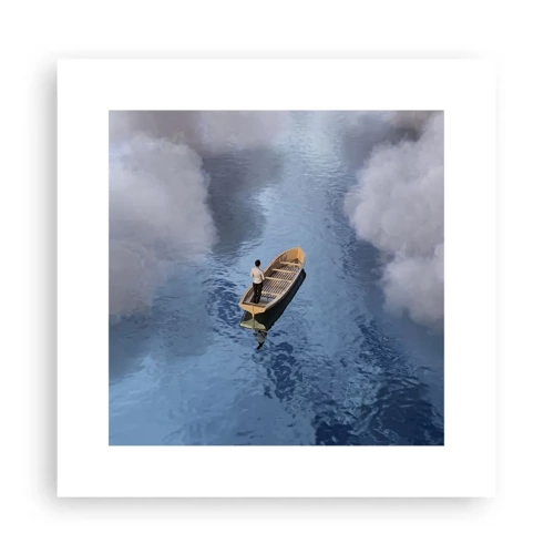 Affiche - Poster - Vie – voyage – inconnu - 30x30 cm