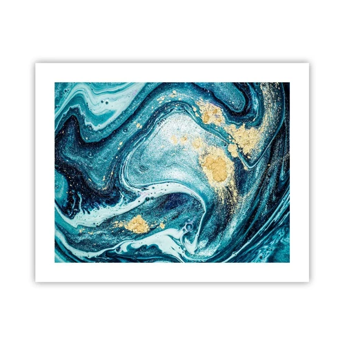 Affiche - Poster - Vortex bleu - 50x40 cm