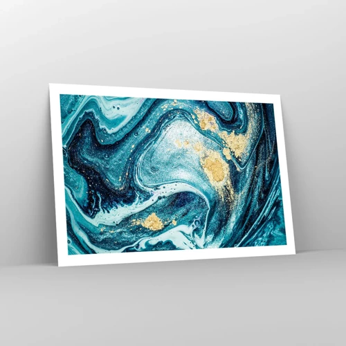 Affiche - Poster - Vortex bleu - 91x61 cm