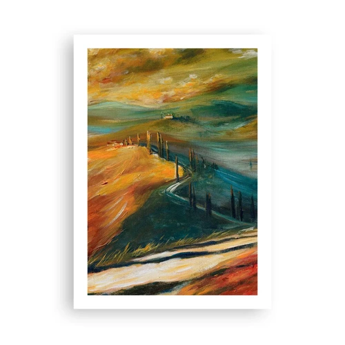 Affiche - Poster - paysage toscan - 50x70 cm