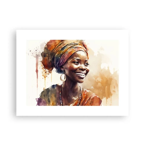 Affiche - Poster - reine africaine - 40x30 cm