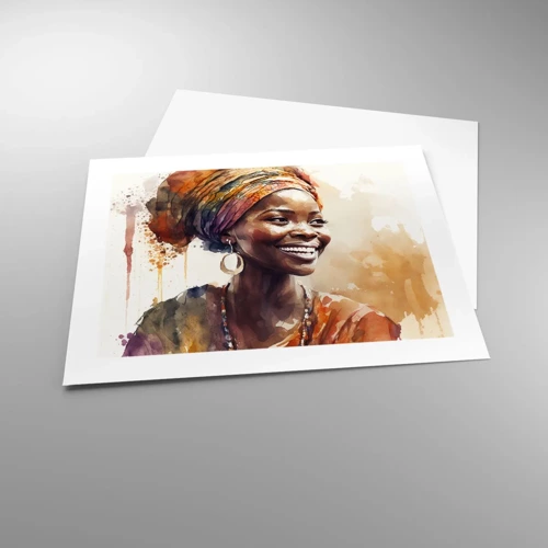 Affiche - Poster - reine africaine - 50x40 cm