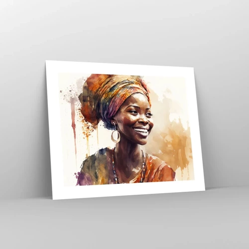 Affiche - Poster - reine africaine - 50x40 cm