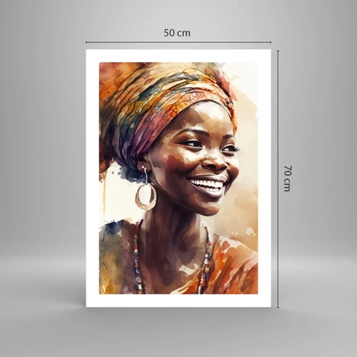 Affiche - Poster - reine africaine - 50x70 cm