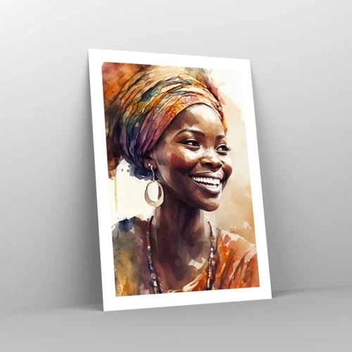 Affiche - Poster - reine africaine - 50x70 cm