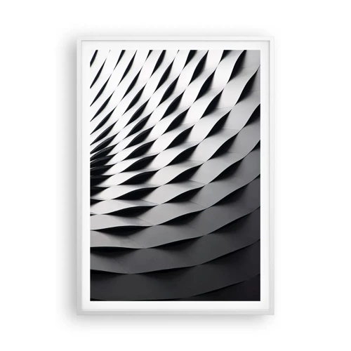 Affiche dans un cadre blanc - Poster - A la surface des vagues - 70x100 cm