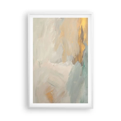 Affiche dans un cadre blanc - Poster - Abstraction – le pays de la douceur - 61x91 cm